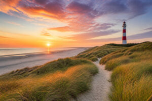 Ameland au coucher du soleil
