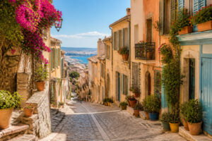 Ruelle ensoleillee au panier marseille