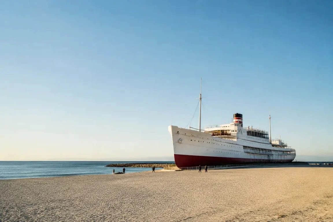Le Lydia sur la plage de Barcarès face à la Méditerranée